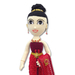 รูปย่อ ตุ๊กตาโครเชต์ เด็กหญิงใส่ชุดไทยสีแดงเหลือบทอง สูง 71 cm. รูปที่2
