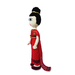 รูปย่อ ตุ๊กตาโครเชต์ เด็กหญิงใส่ชุดไทยสีแดงเหลือบทอง สูง 71 cm. รูปที่5