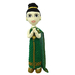 รูปย่อ ตุ๊กตาโครเชต์เด็กหญิงชุดไทยสีเขียวเหลือบทอง สูง 71 cm. รูปที่3