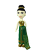 รูปย่อ ตุ๊กตาโครเชต์เด็กหญิงชุดไทยสีเขียวเหลือบทอง สูง 71 cm. รูปที่6