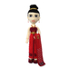 รูปย่อ ตุ๊กตาโครเชต์ เด็กหญิงใส่ชุดไทยสีแดงเหลือบทอง สูง 71 cm. รูปที่1