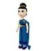 รูปย่อ ตุ๊กตาโครเชต์ เด็กหญิงใส่ชุดไทยสีฟ้าเหลือบทอง สูง 71 cm.  รูปที่3