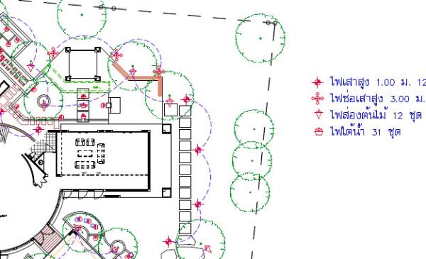 รับจ้างอิสระ(freelance) ออกแบบสวน วางผัง เขียนแบบจัดสวน ออกแบบตกแต่งภูมิทัศน์ Landscape design รูปที่ 3