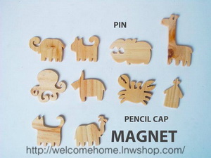 ที่ติดตู้เย็นน่ารักๆ Peal wood magnet ของที่ระลึกเก๋ๆจาก Welcome Home! ครับ รูปที่ 3