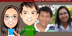 รับทำการ์ตูนงานแต่ง แนวสมจริง น่ารัก ล้อเลียนโดยทีมงานมืออาชีพ รูปที่ 4