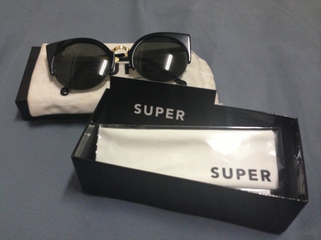 ขายแว่นตากันแดด Super Lucia Francis Black ขาทอง สุดฮิต ของแท้ 100% มือสองสภาพดี ราคา 5000 รูปที่ 1