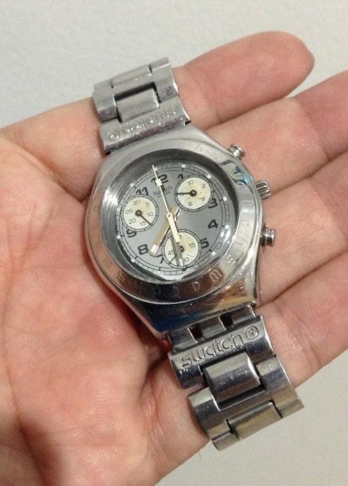 ขายนาฬิกาแท้ Swatch Irony จับเวลา-สแตนเลส รูปที่ 1