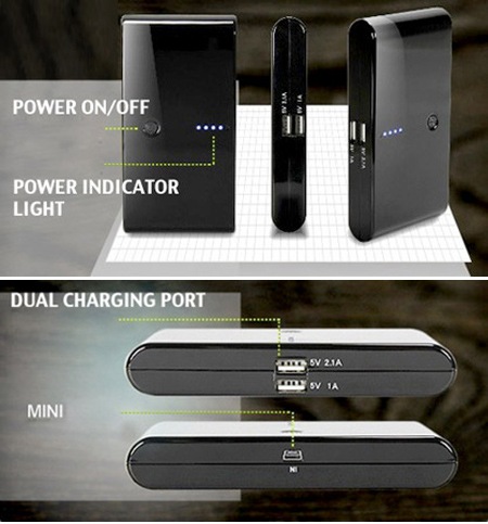 แบตเตอรี่สำรองพลังสูง 20,000 mAh  รูปที่ 2