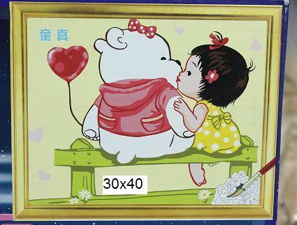 (ขาย) DIY ภาพสีน้ำมัน ขนาด 20*30 CM และ ขนาด 40*50 CM ทำเองง่าย จัดส่งฟรี!!!! รูปที่ 3