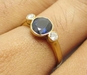 รูปย่อ แหวน ไพลิน เมืองกาญจนบุรี ฝังเพชร 10 ตังค์ นน. 2.23 g รูปที่5