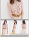 รูปย่อ *พร้อมส่ง YOZI Style ZB052* เสื้อเชิ๊ตแต่งระบาย (Verdant/Cream/Navy Blue/Pink) รูปที่7