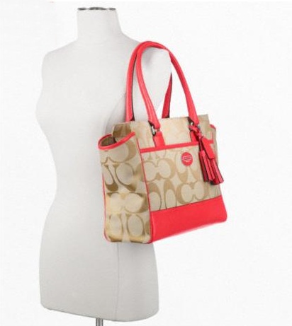กระเป๋า COACH SIGNATURE MEDIUM CANDACE CARRYALL 24203 รูปที่ 4
