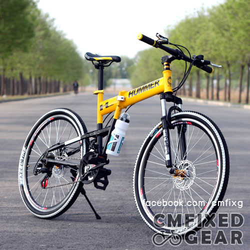 ถูกมาก รถจักรยานพับได้ รุ่นพิเศษ TX30 7 สีเหลือง จากไต้หวัน รูปที่ 1