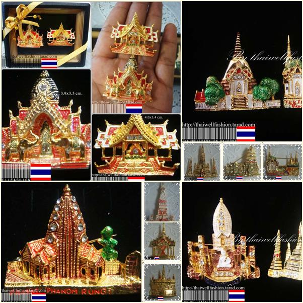 เข็มกลัดไทย ชุบทองลงยาประดับคลิสตัลงานระดับจิวเวลลี่คุณภาพสูง สำหรับเป็นของฝาก ของที่ระลึก ของพรีเมี่ยม ของสะสม รูปที่ 4