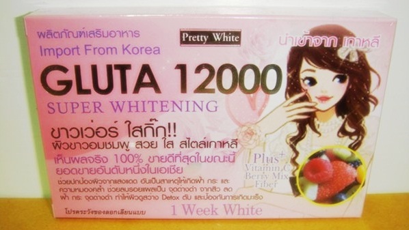 ขาวเว่อร์ ใสกิ๊ก !!! Super Whitening Gluta 12000 ผิวขาวอมชมพู สวยใส สไตล์เกาหลี รูปที่ 1