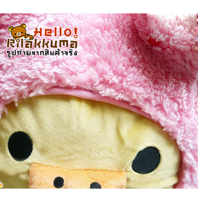 ใหม่ ตุ๊กตาไก่เหลือง โทริ ใส่ชุดหมีสีชมพู Tori Kuma ยอดนิยม รูปที่ 2