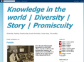 Knowledge in the world | Diversity | Story | Promiscuity