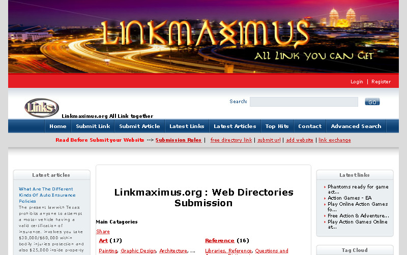 linkmaximus.org - web directory link - Submit Url - Add link website free รูปที่ 1