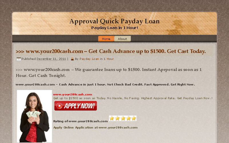 Approval Quick Payday Loan Payday Loan in 1 Hour! รูปที่ 1