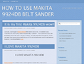 how to use makita 9924db belt sander,It is a king'tools