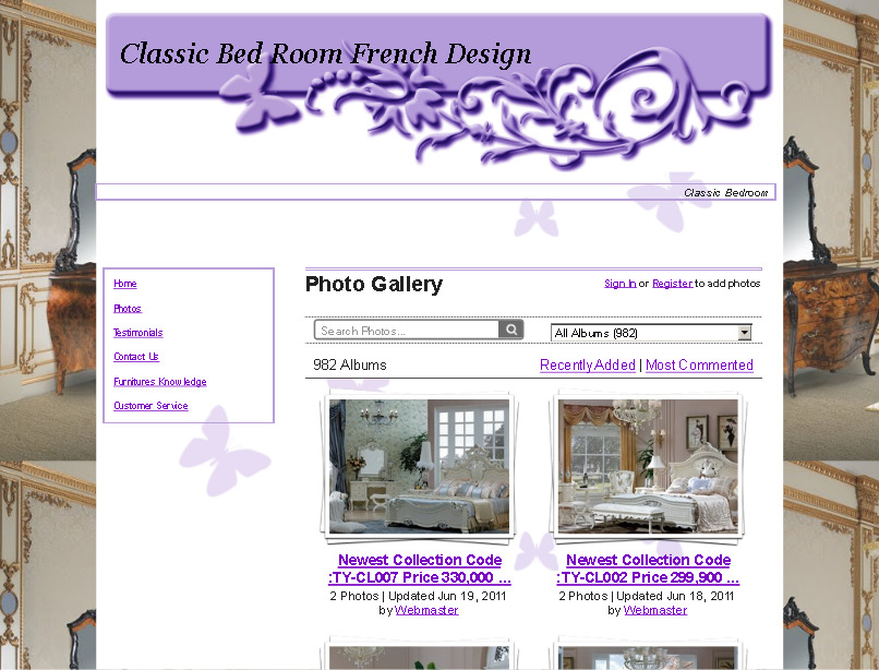 photo gallery - classic bed room french design รูปที่ 1