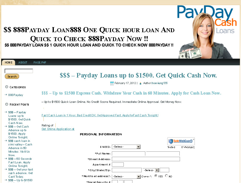 $$ 888payday loan888 one quick hour loan and quick to check 888payday now !! รูปที่ 1