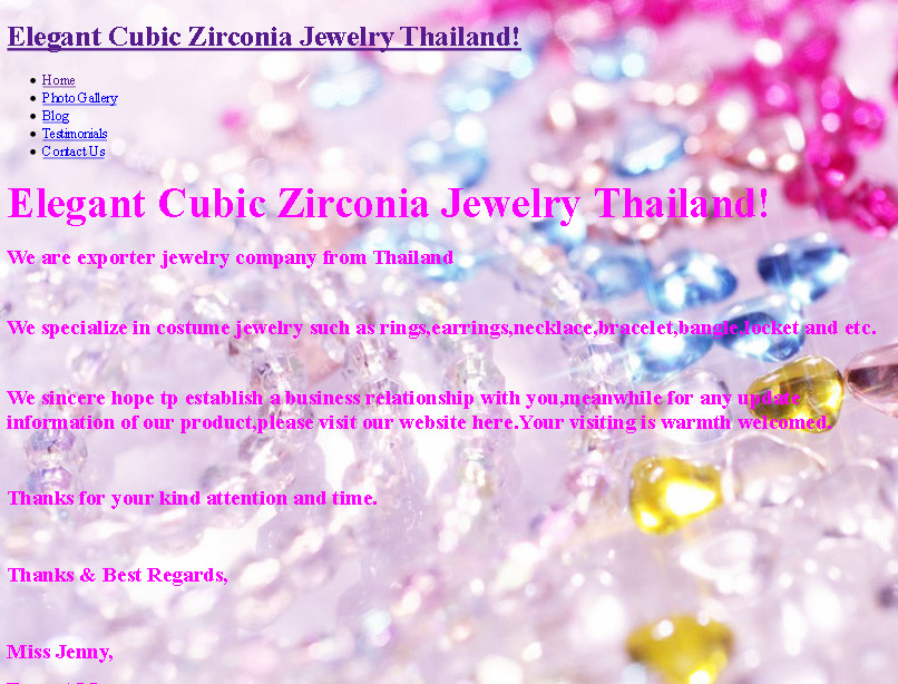 home - elegant cubic zirconia jewelry thailand! รูปที่ 1