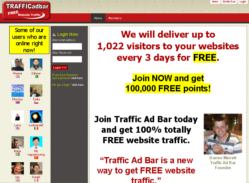 free advertising traffic exchange - traffic ad bar รูปที่ 1