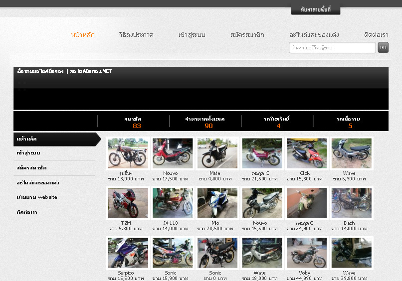 ตลาดซื้อ-ขาย มอไซค์มือสอง | มอไซค์มือสอง.net รูปที่ 1
