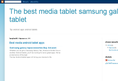 The best media tablet samsung galaxy tablet