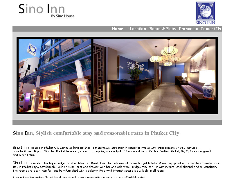 Sino Inn Phuket budget hotel s located in Phuket town รูปที่ 1