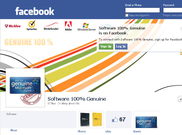 Software 100% Genuine | Facebook
http://on.fb.me/yKV68a รูปที่ 1