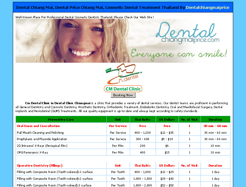 dental price chiang mai | cosmetic dental treatment thailand by dentalchiangmaiprice รูปที่ 1