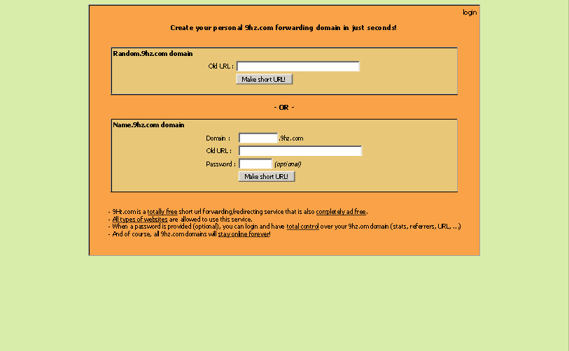 yourname.9hz.com! free url forwarding/redirection รูปที่ 1