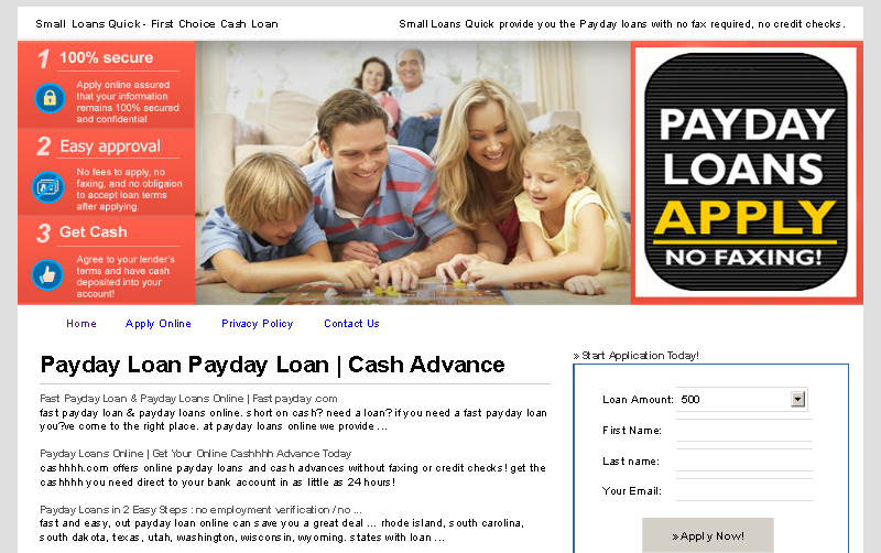 Small Loans Quick - We offer up to $1,000 & Instant approval payday loans! รูปที่ 1