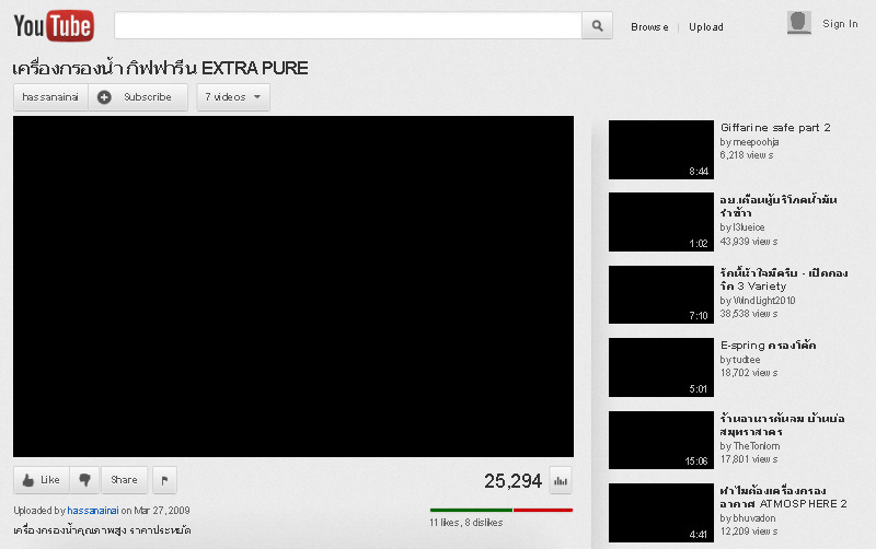 เครื่องกรองน้ำ กิฟฟารีน EXTRA PURE - YouTube รูปที่ 1