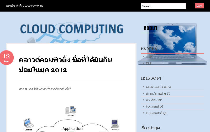ความรู้เกี่ยวกับ คลาวด์คอมพิวติ้ง (cloud computing) รูปที่ 1