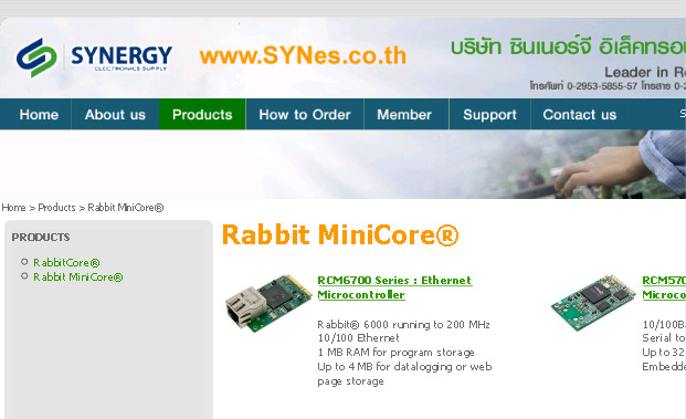 Rabbit MiniCore® บริษัท ซินเนอร์จี อิเล็คทรอนิคส์ ซัพพลาย จำกัด รูปที่ 1