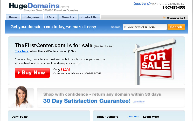 hugedomains.com - thefirstcenter.com is for sale (the first center) รูปที่ 1