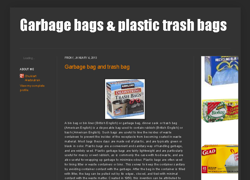 Garbage bags & plastic trash bags  Garbage bags & plastic trash bags  รูปที่ 1