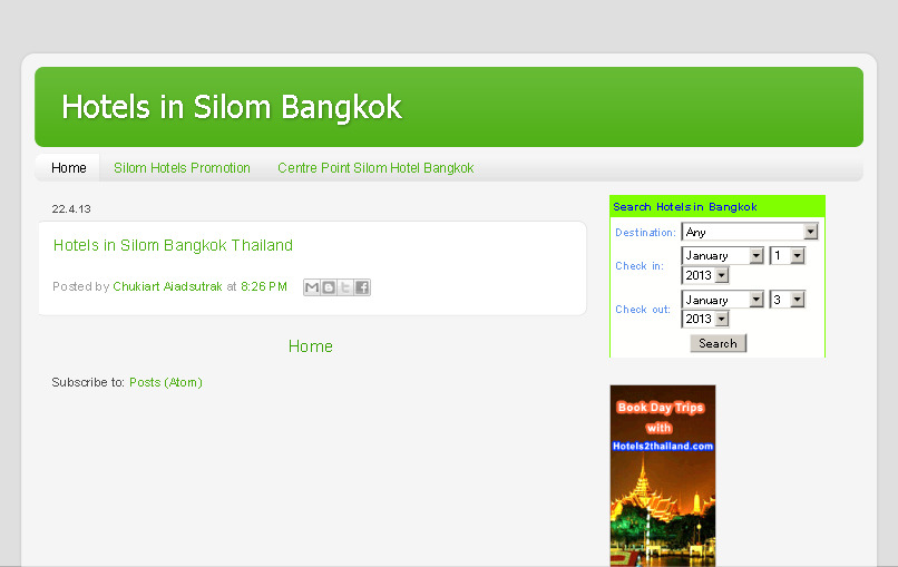 Hotels in Silom road Bangkok Thailand Promotion 75% รูปที่ 1