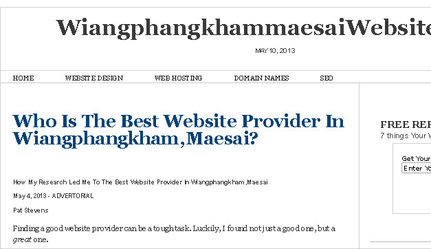 Free website from the nation’s top provider. รูปที่ 1