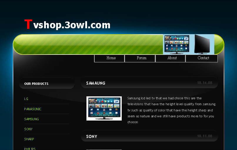 tvshop.3owl.com,sony, panasonic,samsung,lcd led tv,toshiba,tcl,philips,lg,sharp รูปที่ 1