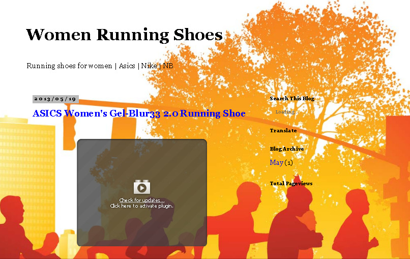 women running shoes asics gel-blur33 TM 2.0 รูปที่ 1