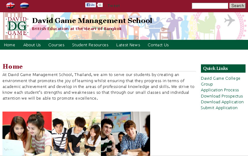 David Game Management School | British Education at the Heart of Bangkok รูปที่ 1