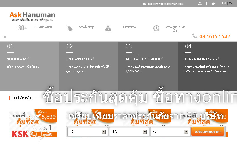 AskHanuman.com - ซื้อประกันภัยรถยนต์สุดคุ้ม รูปที่ 1