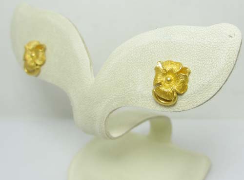 ต่างหู PRIMA GOLD ทอง 99.99 ลายดอกไม้ นน. 4.00 g รูปที่ 5