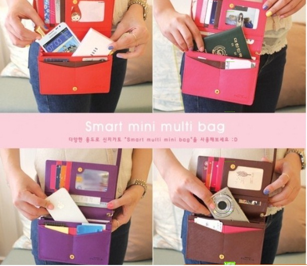 Smart mini multi bag กระเป๋าใส่มือถือ Samsung note รุ่นกระดุมกระรอก รูปที่ 6
