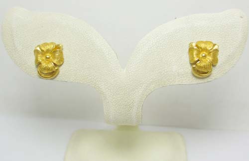 ต่างหู PRIMA GOLD ทอง 99.99 ลายดอกไม้ นน. 4.00 g รูปที่ 4