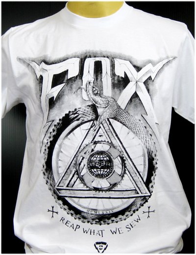เสื้อยืด skateboards ฟ๊อกซ์ Fox Size M ลายสวย FJ28 เสื้อ สเก็ต skate famous obey Vans รูปที่ 6